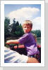 Beim Bootfahren in jungen Jahren