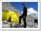 09/2014: Im vorgeschobenen Basislager (5700 m) / Cho Oyu Expedition (8201 m)
