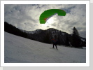 02/2017: Snowkiting mit Speedrider-Schirm am Hochgrat
